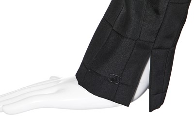 Lot 6 - A Chanel black faille evening coat, Autumn-Winter 2000-01