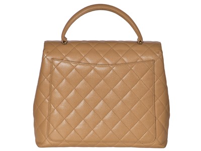 Lot 7 - A Chanel caramel caviar leather Kelly bag, 2000-2002