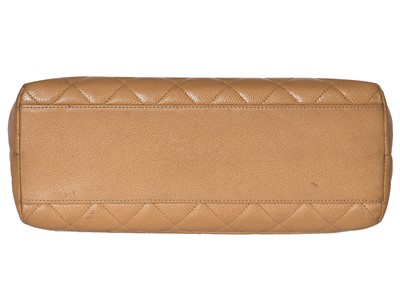 Lot 7 - A Chanel caramel caviar leather Kelly bag, 2000-2002