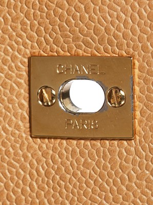 Lot 7 - A Chanel caramel caviar leather Kelly bag, 2000-2002