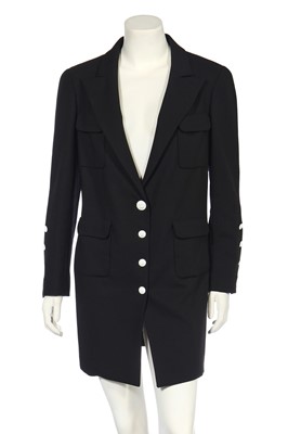 Lot 36 - A Chanel black wool single-breasted jacket, Spring-Summer 2007