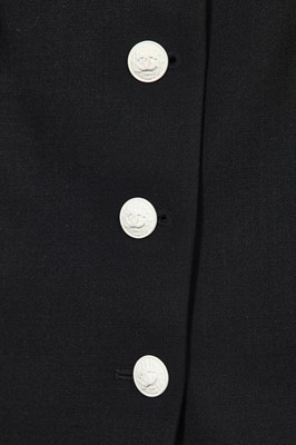 Lot 36 - A Chanel black wool single-breasted jacket, Spring-Summer 2007