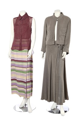 Lot 39 - A group of Chanel clothing in shades of purple and brown, 1999-2002