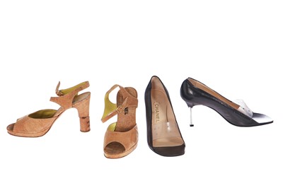 Lot 49 - Four pairs of Chanel shoes, early 2000s