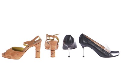 Lot 49 - Four pairs of Chanel shoes, early 2000s
