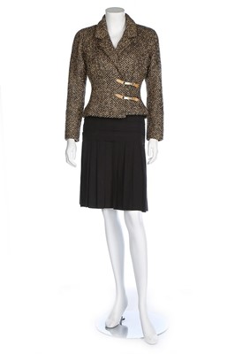 Lot 30 - A Chanel golden tweed jacket, modern, labelled,...