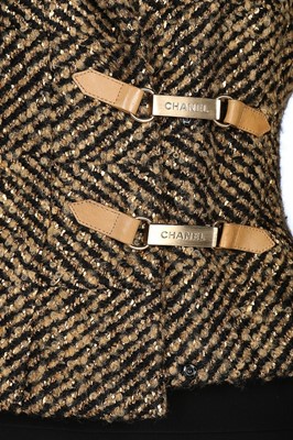Lot 30 - A Chanel golden tweed jacket, modern, labelled,...