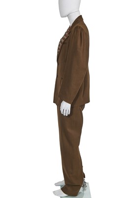 Lot 241 - Nick Egan's Westwood/McLaren bespoke suit, 'Nostalgia of Mud' (Buffalo) collection, Autumn-Winter 1982-83