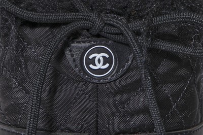 Lot 8 - A pair of Chanel chain-festooned moon boots, Autumn-Winter 1993-94