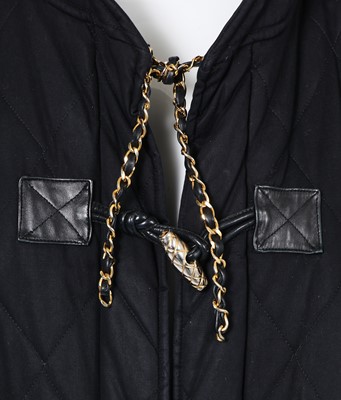 Lot 9 - A Chanel quilted cotton duffle coat, circa 1987