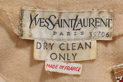 Lot 185 - An Yves Saint Laurent couture embroidered blouse, 'Ballets Russes' collection, Autumn-Winter 1976-77
