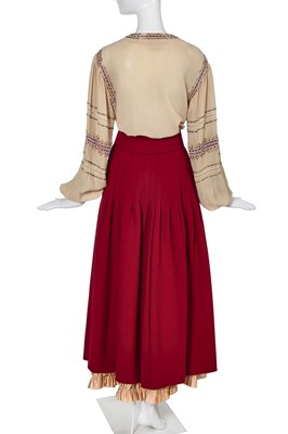Lot 185 - An Yves Saint Laurent couture embroidered blouse, 'Ballets Russes' collection, Autumn-Winter 1976-77