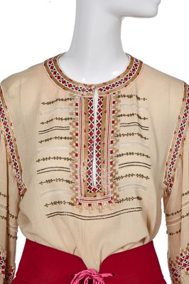 Lot 185 - An Yves Saint Laurent couture embroidered blouse, 'Ballets Russes' collection, Autumn-Winter 1976-77