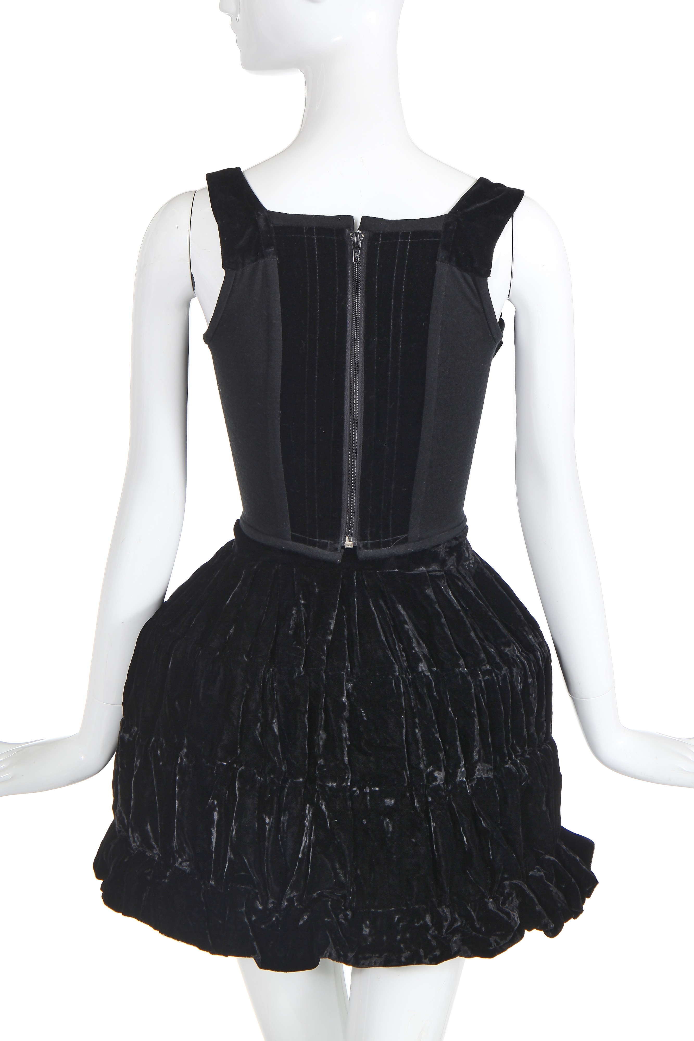 Lot 244 - A Vivienne Westwood black velvet mini-crini,