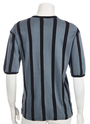 Lot 231 - Sue Clowes printed jersey and denim ensemble, 'Flesh & Steel' sportswear collection, Spring-Summer, 1984