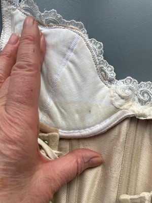 Lot 71 - Zoë Wanamaker: corset worn as Dorinda for the TV production of the play 'The Beaux' Stratagem', aired 2nd April 1978
