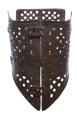 Lot 62 - A rare infant's pierced iron corset, probably French, early 17th century