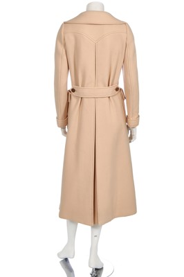 Lot 258 - An André Courrèges camel twill coat, early 1970s