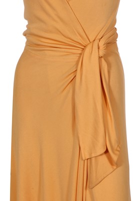 Lot 253 - A Halston dark apricot jersey dress, 1970s