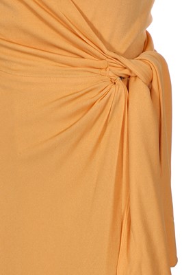 Lot 253 - A Halston dark apricot jersey dress, 1970s