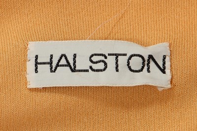 Lot 253 - A Halston dark apricot jersey dress, 1970s