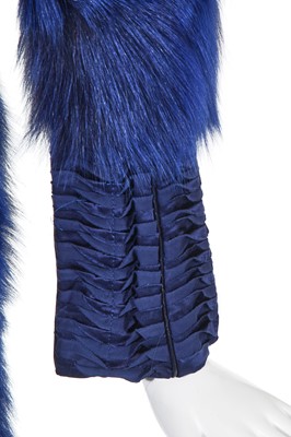Lot 41 - A Versace blue fox fur coat, Autumn-Winter 2006-07