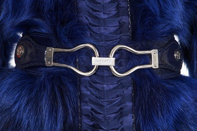 Lot 41 - A Versace blue fox fur coat, Autumn-Winter 2006-07