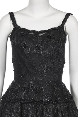 Lot 325 - A Jacques Griffe black lace cocktail dress, late 1950s