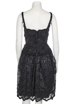 Lot 325 - A Jacques Griffe black lace cocktail dress, late 1950s