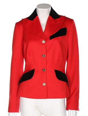 Lot 32 - A Vivienne Westwood caraco inspired striped...