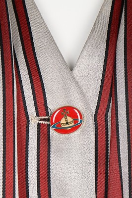 Lot 32 - A Vivienne Westwood caraco inspired striped...