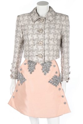 Lot 308 - A Christian Lacroix couture cocktail suit,...