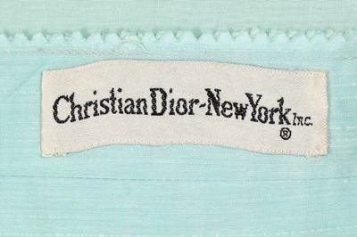 Lot 320 - A Christian Dior New York pale turquoise summer dress, circa 1959