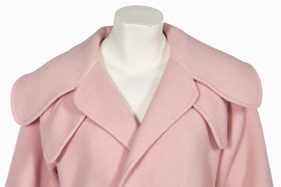 Lot 244 - A Christian Dior pink wool coat, 1970s