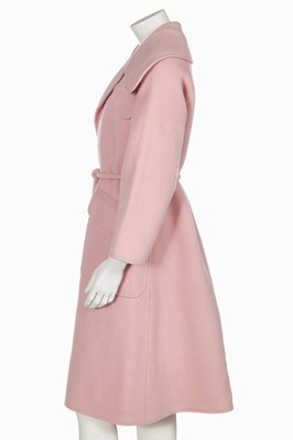 Lot 244 - A Christian Dior pink wool coat, 1970s