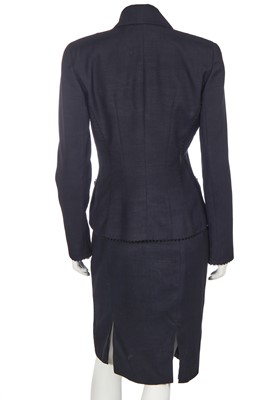 Lot 71 - A John Galliano black linen summer ensemble, 2000 pre collection