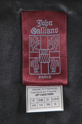 Lot 71 - A John Galliano black linen summer ensemble, 2000 pre collection