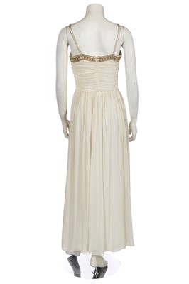 Lot 311 - A Jeanne Lanvin brown lace cocktail dress, late 1960s and others
