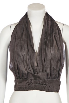 Lot 311 - A Jeanne Lanvin brown lace cocktail dress, late 1960s and others