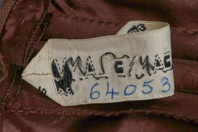 Lot 311 - A Jeanne Lanvin brown lace cocktail dress, late 1960s and others