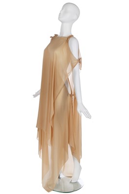 Lot 311 - A Jeanne Lanvin brown lace cocktail dress, late 1960s and others