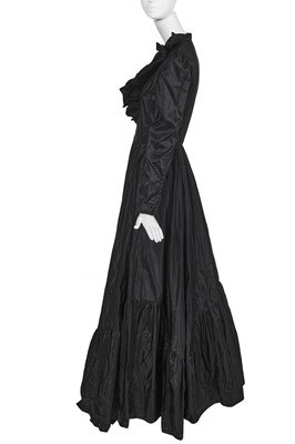 Lot 19 - A Chanel black silk-taffeta ballgown, circa 1986