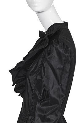 Lot 19 - A Chanel black silk-taffeta ballgown, circa 1986