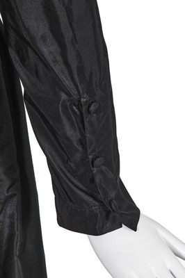 Lot 19 - A Chanel black silk-taffeta ballgown, circa 1986
