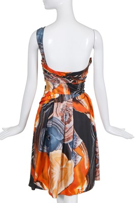 Lot 70 - A Christian Dior by John Galliano malachite print silk dress, 2007