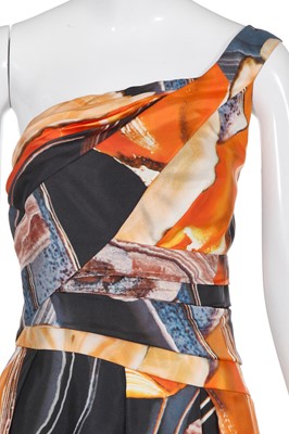 Lot 70 - A Christian Dior by John Galliano malachite print silk dress, 2007