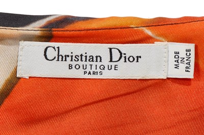 Lot 70 - A Christian Dior by John Galliano malachite print silk dress, 2007