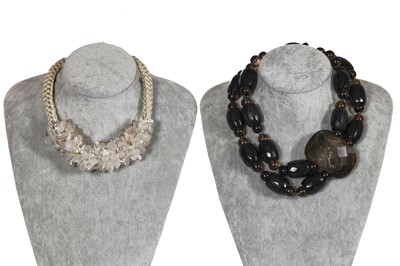 Lot 46 - Four Armani necklaces, modern