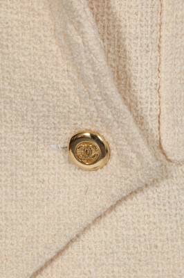 Lot 2 - A Chanel ivory bouclé wool jacket, 1980s