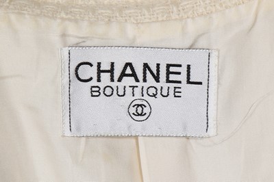 Lot 2 - A Chanel ivory bouclé wool jacket, 1980s